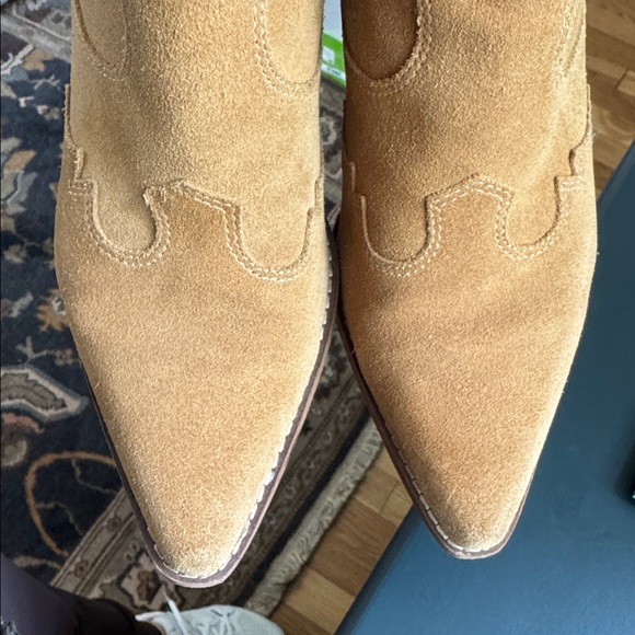 Sam Edelman Winona camel suede boots sz 7 - Picture 4 of 4